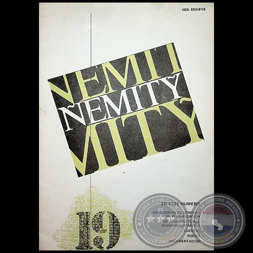 ÑEMITY N° 19 - Revista Bilingüe de Cultura - 1989 